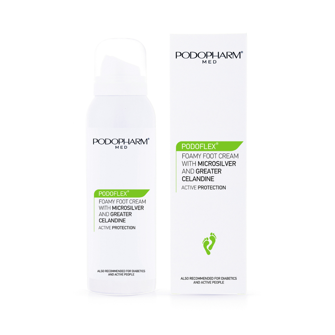 PODOPHARM PODOFLEX Foamy Foot Cream with Microsilver and Greater